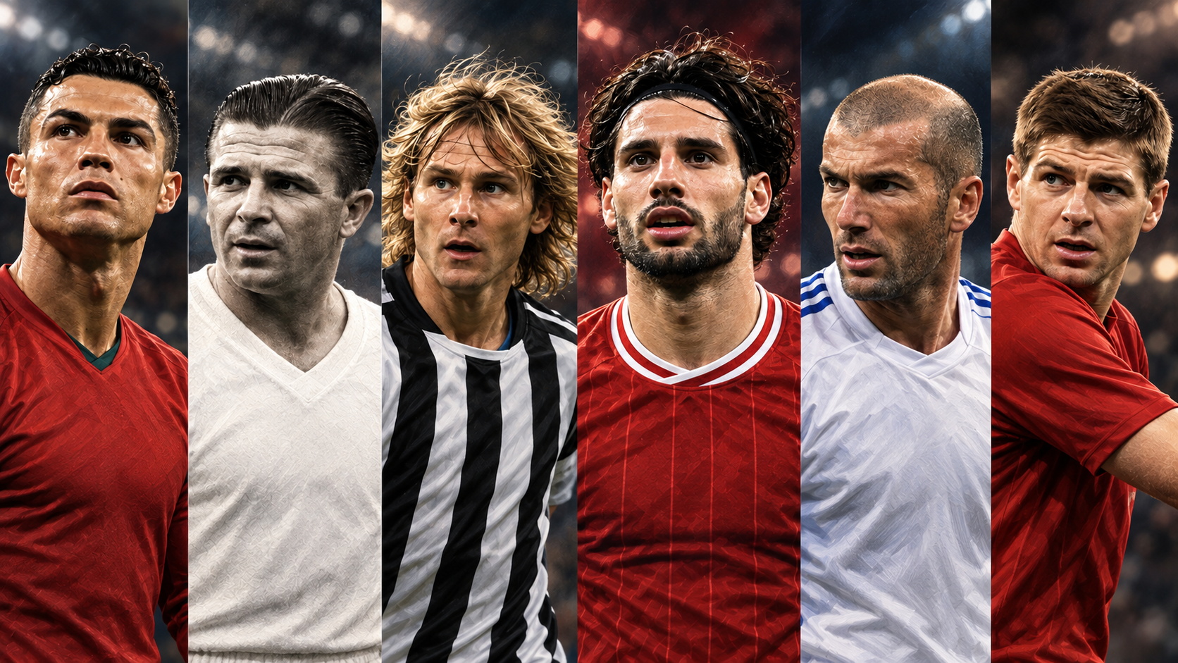 Szoboszlai Nedved Gerrard Ronaldo, Puskás Zidane